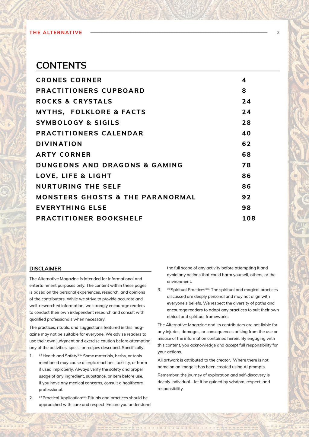 The Alternative Magazine Issue 2 (Printed A4 Edition)